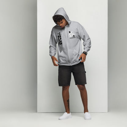 Rosa Blanca Zip Hoodie